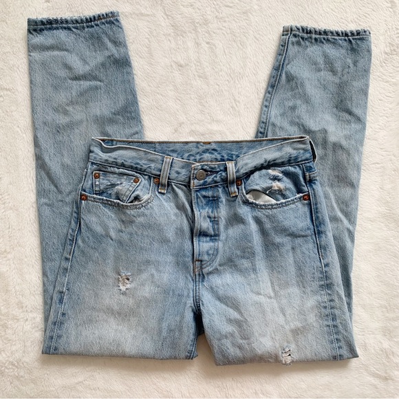 LEVIS | High waisted ripped straight leg jeans - Picture 4 of 9